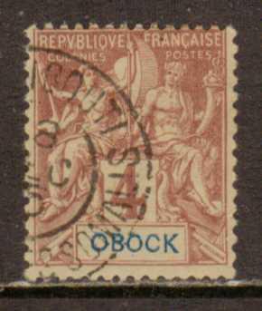 Obock   #34  Used  (1892)  c.v. $2.00