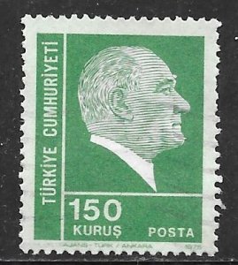 Turkey 1928: 150k Kemal Atatürk, used, F-VF