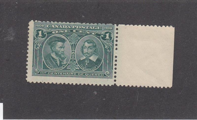 CANADA # 97 FVF-MNH 1ct QUEBEC TERCENTENARY CAT VALUE $50+