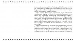 THE HISTORY OF THE U.S. IN MINT STAMPS BONHOMME RICHARD DEFEATS THE SERAPIS