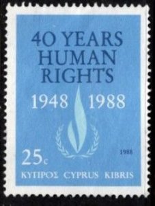 Cyprus - #716 Human Rights Year - Unused NG