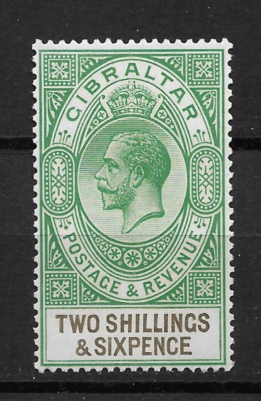 Gibraltar 1925,KG-V, 2sh6p Scott # 87,VF MNH**OG (BL-II)