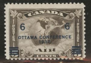 CANADA Scott C4 MH* Overprinted Airmail Stamp CV $27.50