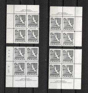 CANADA-1954, Sc#343,  PL:2, MNH,  MATCHED SET.  GANET. VAL:$40.00Can.