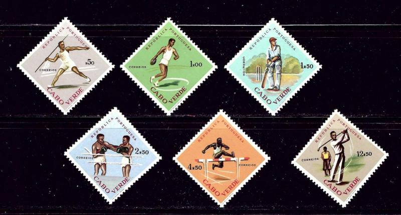 Cape Verde 320-25 MNH 1962 Sports  #2