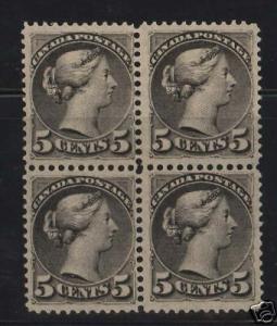 Canada #42 VF Mint Block  **With Cert.**