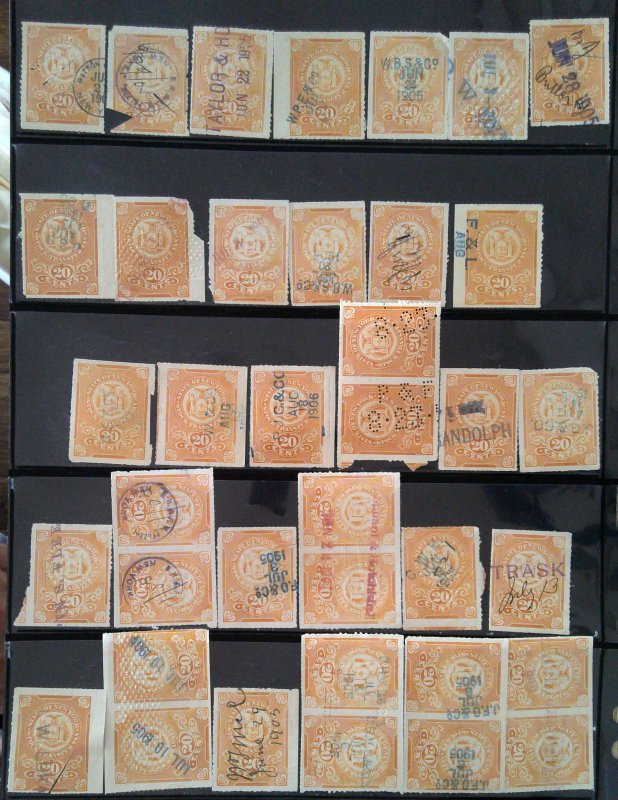 State of New York Stock Transfer Tax Stamps Lot United States