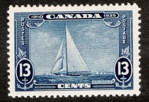 1935 Canada Sc #216 Royal Yacht Brittania 13¢ - MH postage stamp - Cv $12