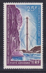 FSAT / TAAF C12 MNH 1966 Ionospheric Research Pylon at Adelie Land Airmail Issue