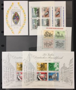 Germany W.Berlin 1972/78 Art Birds Buses Trians Ships Flowers MNH(Apx 150)CP1105