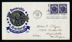 # 940 First Day Cover addressed Cachet Craft cachet - 5-9-1946 - # 1