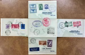 1937 cover  AIR FRANCE LETTER ROUND THE WORLD PARIS NY HONGKONG EXHIBITION