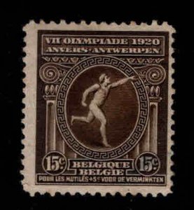 Belgium Scott B50 MH* 1920 Antwerp Olympic stamp, Hinge Remnant in gum.
