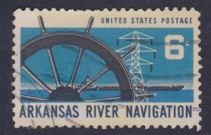 USA - 1968-  Arkansas River Navigation - 6c used