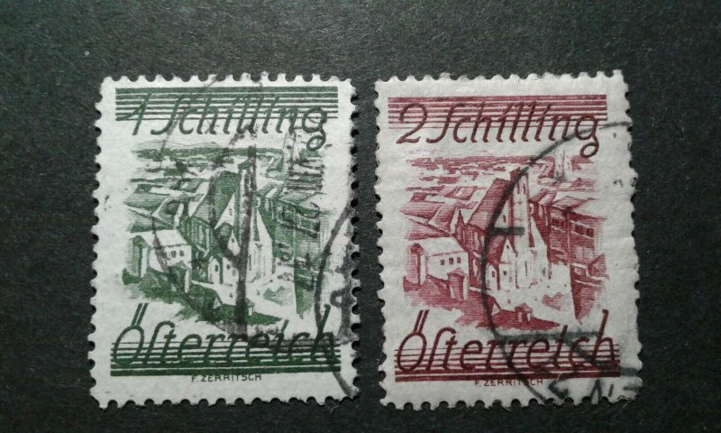 Austria #323-24 used e207 10564