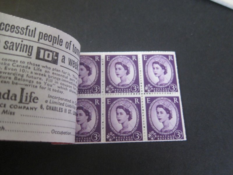 United Kingdom 1958 Sc BK91 Booklet mint