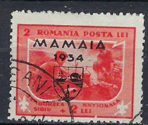 Romania B47 Used 1934 overprint (ak1737)