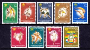 Colombia - Scott #736-739, C414-C418 - MNH - See description - SCV $4.35