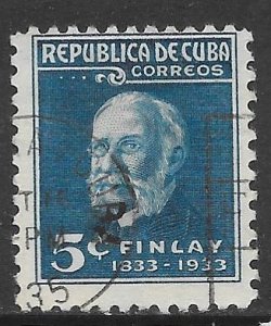 Cuba 320: 5c Dr. Carlos J. Finlay, used, F