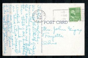 USA 1950 Color Postal Card Usd Franked 1c First Lutheran Church Sioux Falls10262