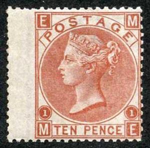 SG112 10d Red-brown Fine M/Mint Cat 3600 pounds Very Fresh and attractive SCARCE