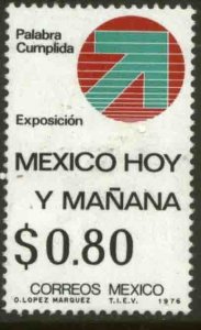 MEXICO 1148, 80¢ Mexico today and tomorrow Exhibition MINT, NH. VF.