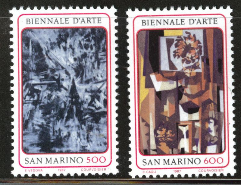 San Marino Scott 1135-1136 MNH**  1987  set