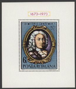 1973 Romania Scott #2427  Dimitrie Cantemir Souvenir Sheet MNH