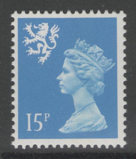 SCOTLAND SGS56 1989 15p BRIGHT BLUE MNH