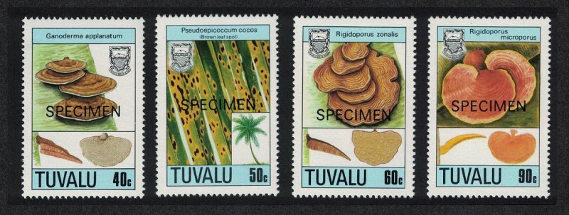 Tuvalu Fungi 1st series 4v Specimen 1988 MNH SG#530-533