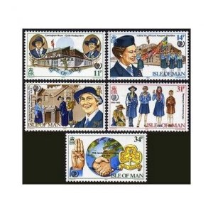 Isle of Man 276-280, MNH. Michel 272-276. 75th Ann of Girl Guides, 1985.