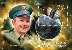 Antigua and Barbuda 2011- First Person in Space 50th Anniversary Stamp - S/S MNH