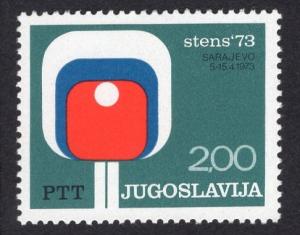 Yugoslavia   #1136  1973  MNH table tennis championships Sarajevo  complete