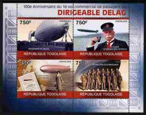 Togo 2010 Centenary of First Commercial Flight of Airship...