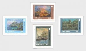 1991 Gibraltar Paintings (4) (Scott 596-99) MNH