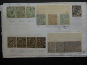 MONACO : Very nice Mint & Used collection old time approval pages. Cat €2,465.00