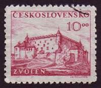 Czechoslovakia SG#558 Mint - 1949 10k.  - Castles