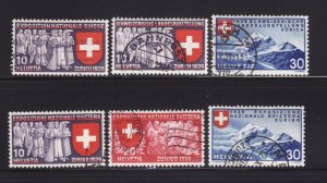 Switzerland 247, 250, 252-255 U Various (A)