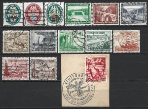 COLLECTION LOT 8212 GERMANY 14 SEMI POSTAL STAMPS 1925+ CV+$20