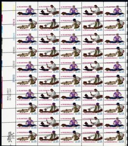 1720a, MNH 13¢ Large Perf Shift Freak Error Sheet of 50 Stamps * Stuart Katz