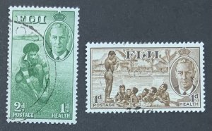 FIJI 1951 HEALTH SET SG276/7 FINE USED