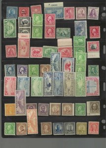 FABUOUS LOT OF 58 VINTAGE US MINT STAMPS FROM 1893-1933 HI CAT