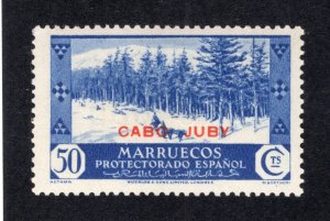 Cape Juby 1935 50c bright blue Overprint, Scott 65 MH, value = $15.00
