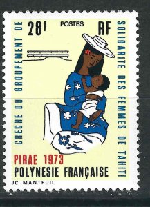 French Polynesia 274  YT 93  Female Solidarity MNH VF 1972 SCV $9.50