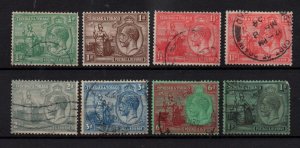 Trinidad 1922 KGV fine used set to 1/- SG218-227 WS36586