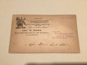 United States Cane  Wicker work undertaken & Cane sold 1901 postal card 66899