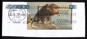 CANADA 1996 BIRDS TOPICAL CUT SQUARES 47c #U164 GOLDEN EAGLE (V548)