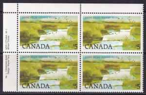 Canada 1983 Sc 937ii upper left plate block MNH** Harrison paper