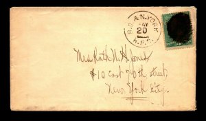 1800s B. S & N. York RPO Cover - L19630