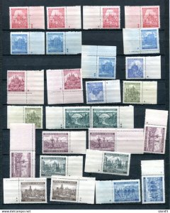 Bohemia&Moravia 1939-42 German Protectorate Stars on empty field MNH 14835